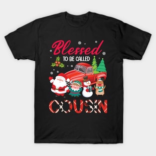 Blessed To Be Called Cousin Merry Christmas Xmas Noel Day T-Shirt